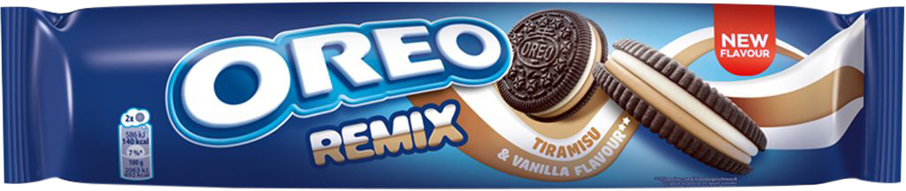 Oreo Remix Vanille- und Tiramisugeschmack