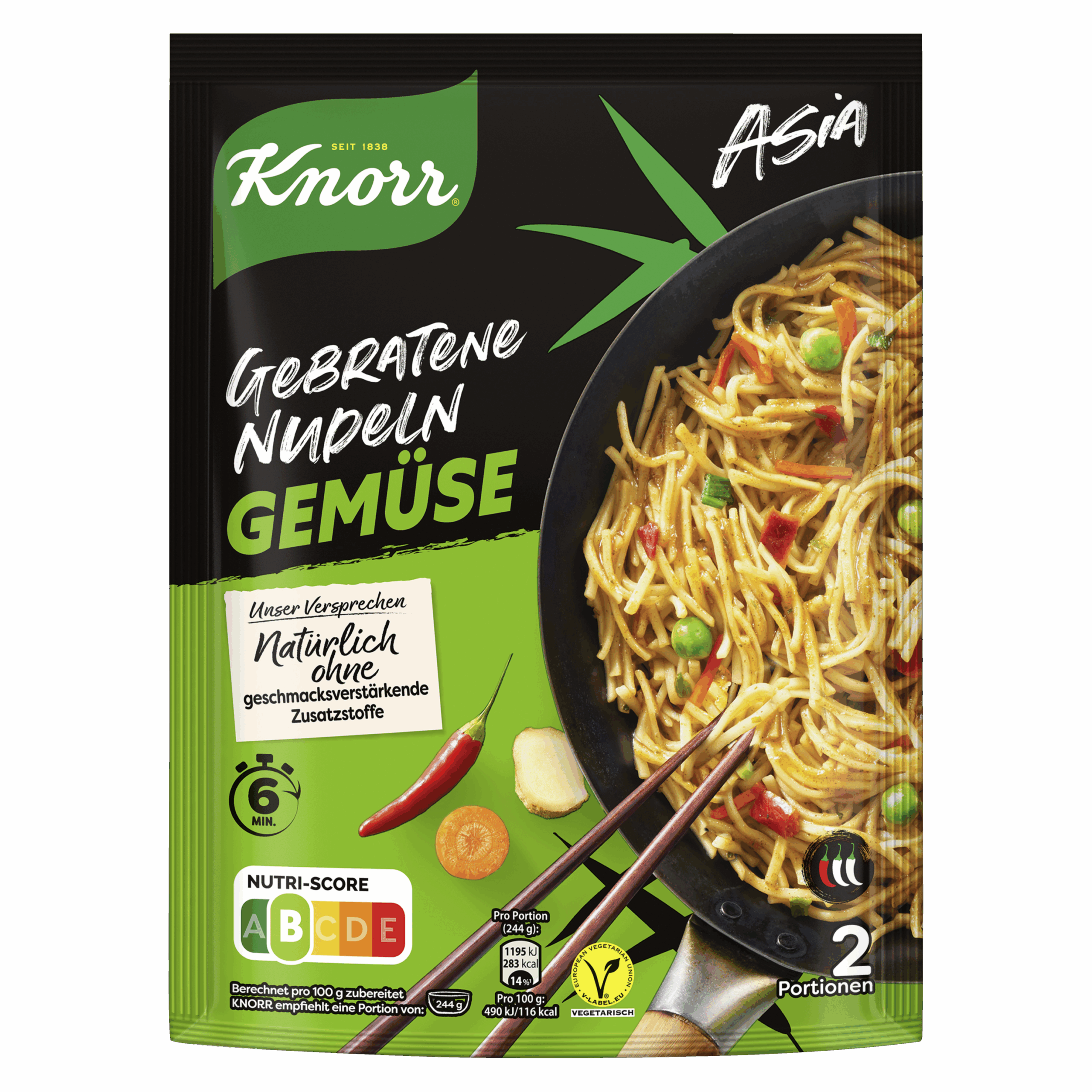 Knorr Asia Gebratene Nudeln Gemüse